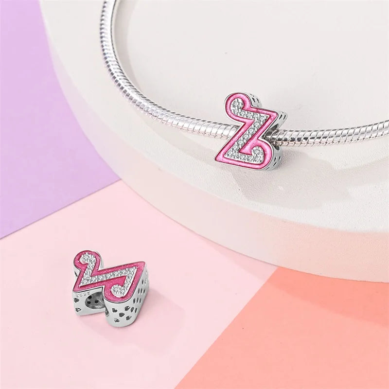 Letras Pink Barbie - Prata 925